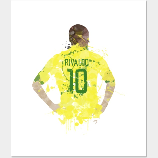 Rivaldo - Brazil Legend Wall Art by FootballArcade